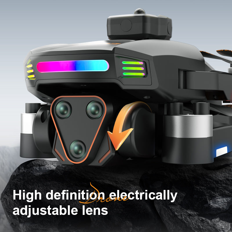 2026 New Foldable Four-axis Aerial Photography Drone X01 With 4.5-inch Independent Display, Equipped With Dual Camera, WIFI USB Charging, Remote Control, Electric Adjustable Camera, Support Multi-angl