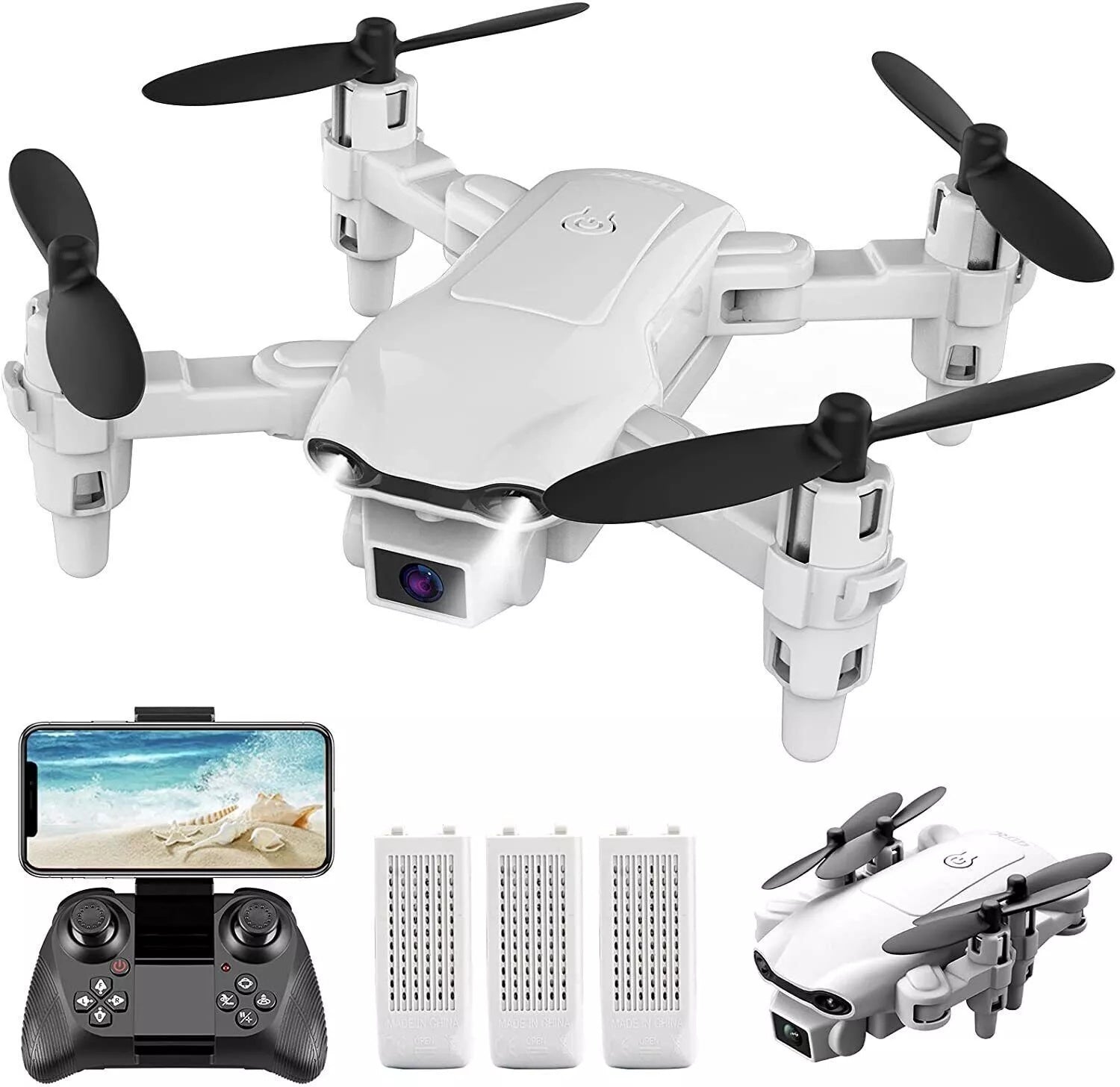 V9 Mini Drone For Kids Adults 720P HD FPV Camera, Foldable RC Quadcopter For Boys Girls With Altitude Hold, Headless Mode,Logistics Is Randomly Sent By UPS,USPS,FEDEX,Amazon Logistics.